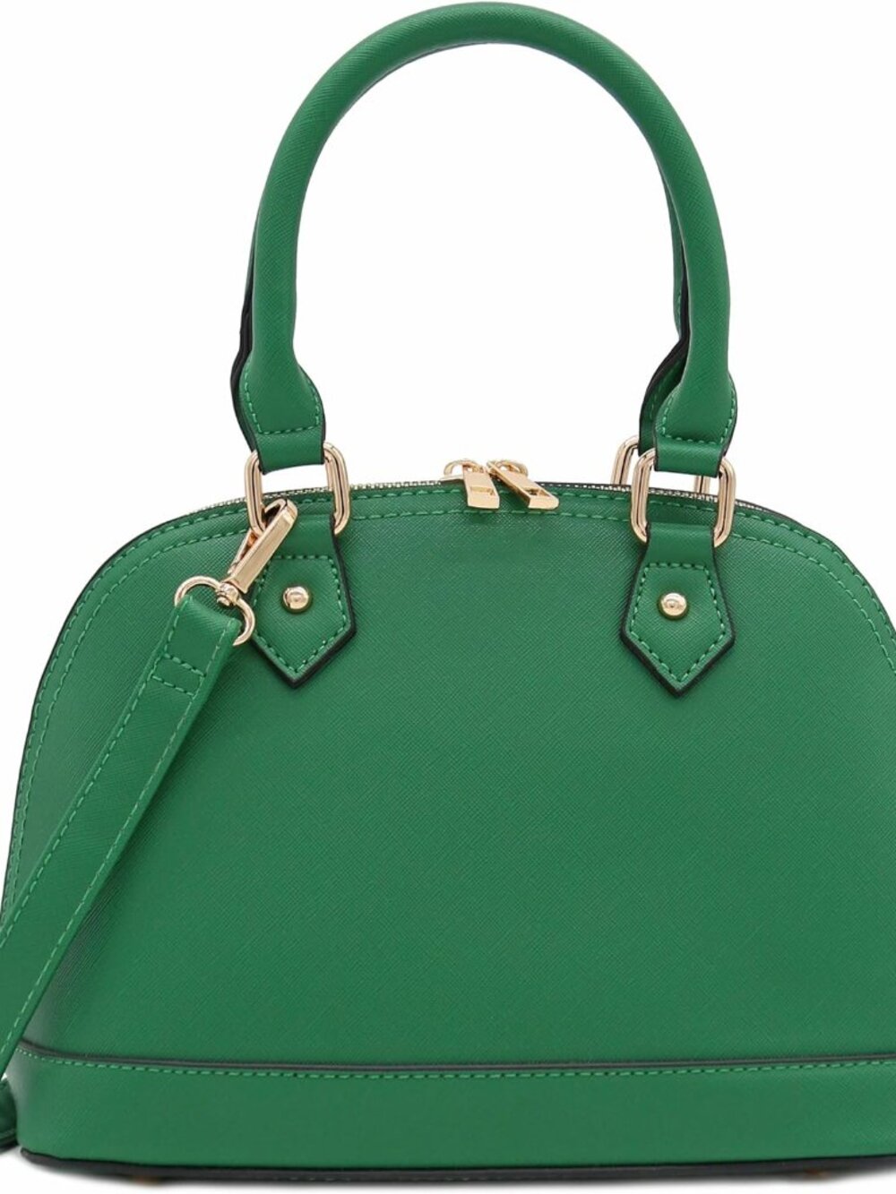 Zip-Around Saffiano Classic Dome Satchel